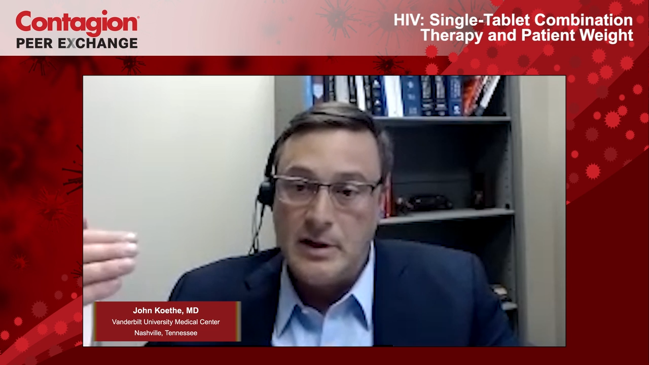 HIV: Single-Tablet Combination Therapy and Patient Weight 